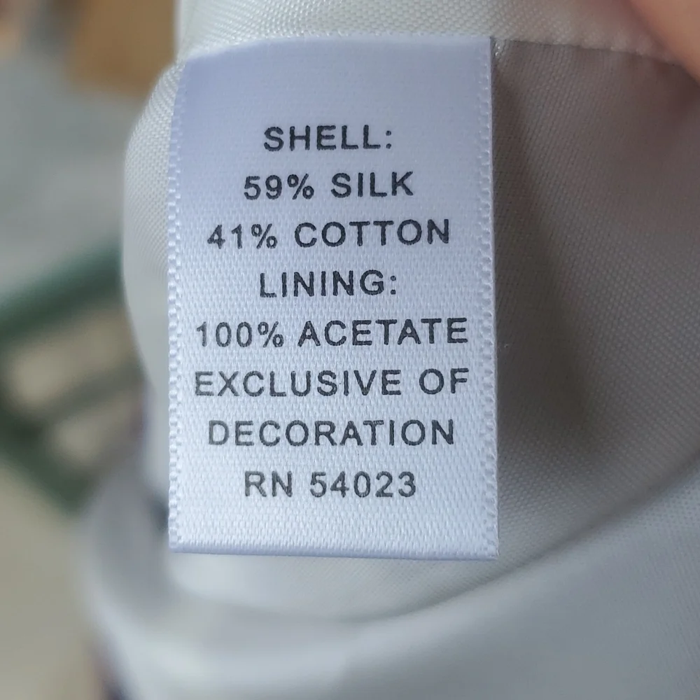 Banana Republic Purple and White Silk Skirt - Picture 4 of 4